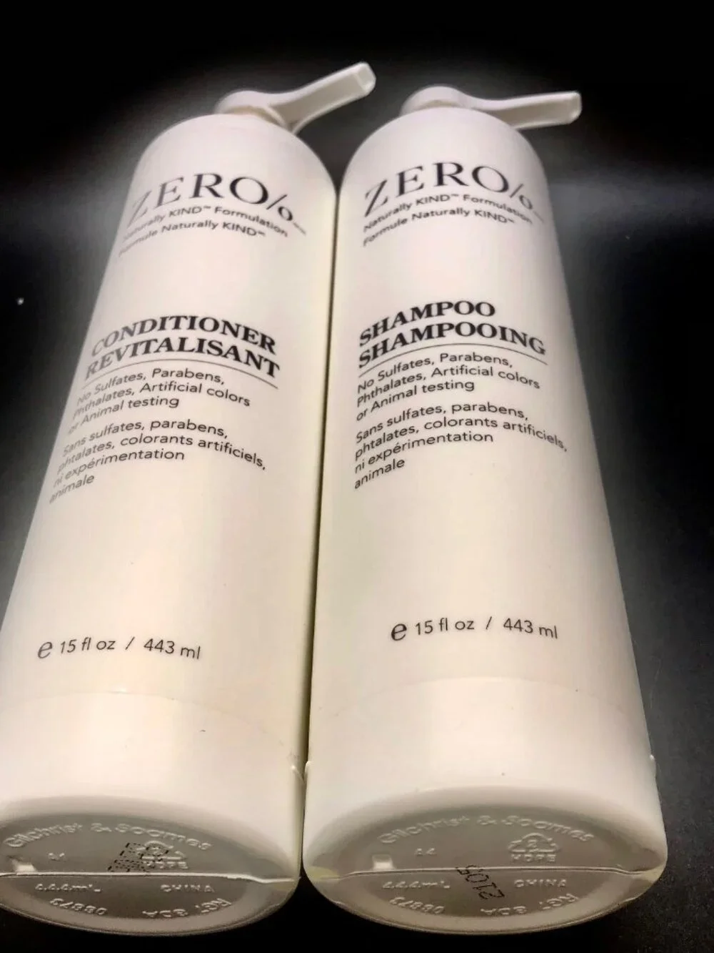 NEW Zero% Gilchrist & Soames Shampoo and Conditioner